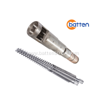 Plastic machine extruder conical screw and barrel